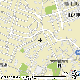 愛知県岡崎市細川町周辺の地図