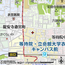 京都府京都市北区等持院西町58-10周辺の地図