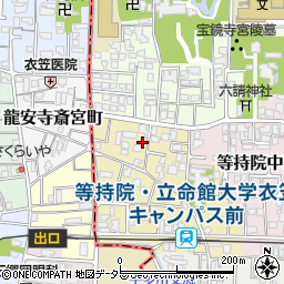 京都府京都市北区等持院西町58-9周辺の地図