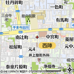 京都府京都市上京区西亀屋町334周辺の地図