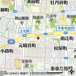 京都府京都市上京区西上善寺町203周辺の地図
