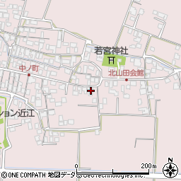 滋賀県草津市北山田町586-5周辺の地図