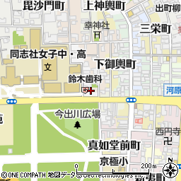 京都府京都市上京区革堂内町周辺の地図