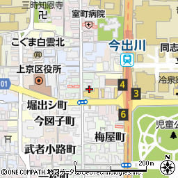 京都府京都市上京区築山南半町244周辺の地図