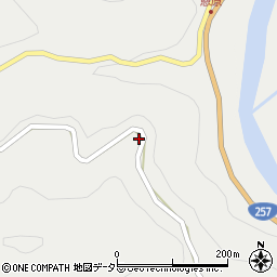 愛知県新城市愛郷（豆栃）周辺の地図