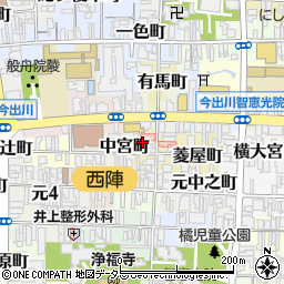 京都府京都市上京区竪亀屋町256周辺の地図