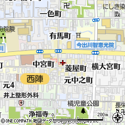 京都府京都市上京区竪亀屋町253周辺の地図