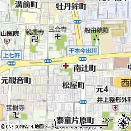 京都府京都市上京区南上善寺町165周辺の地図