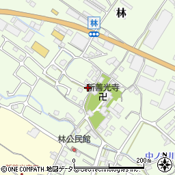 滋賀県栗東市林264周辺の地図