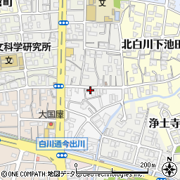 京都府京都市左京区北白川東久保田町34周辺の地図