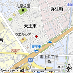 静岡県静岡市清水区天王東4-11周辺の地図