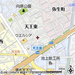 静岡県静岡市清水区天王東4-11周辺の地図