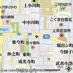 京都府京都市上京区南兼康町周辺の地図
