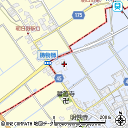 滋賀県蒲生郡日野町石原1112周辺の地図