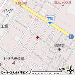 滋賀県栗東市下鈎697周辺の地図