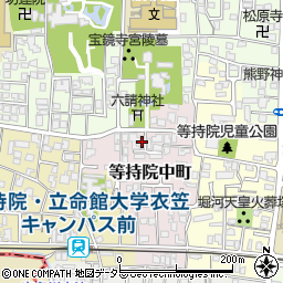 京都府京都市北区等持院中町10周辺の地図