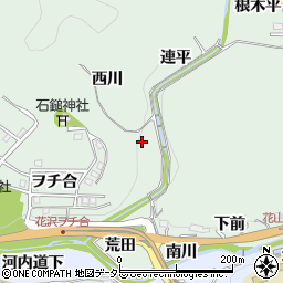 愛知県豊田市花沢町西川周辺の地図