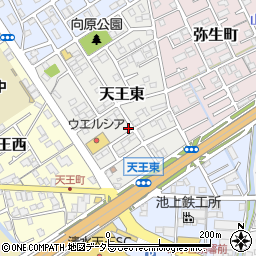 静岡県静岡市清水区天王東6-25周辺の地図