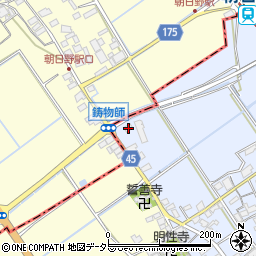 滋賀県蒲生郡日野町石原1113周辺の地図