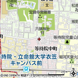 京都府京都市北区等持院中町20周辺の地図