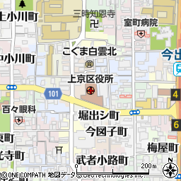 京都府京都市上京区周辺の地図