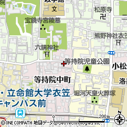 京都府京都市北区等持院中町15周辺の地図