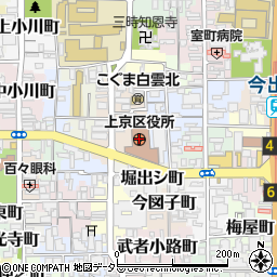京都府京都市上京区周辺の地図