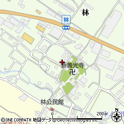 滋賀県栗東市林266周辺の地図