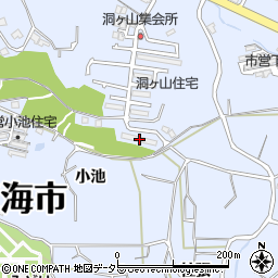 愛知県東海市荒尾町小池118周辺の地図