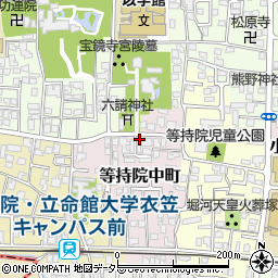 京都府京都市北区等持院中町10-2周辺の地図