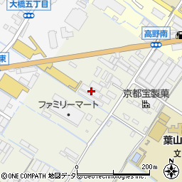 滋賀中央パック周辺の地図