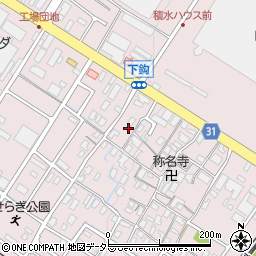 滋賀県栗東市下鈎585周辺の地図