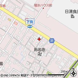 滋賀県栗東市下鈎594周辺の地図