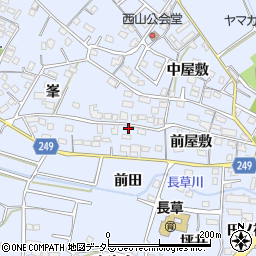 愛知県大府市長草町前屋敷4周辺の地図