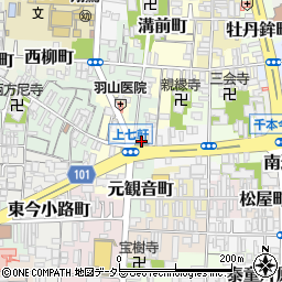 京都府京都市上京区西上善寺町179周辺の地図