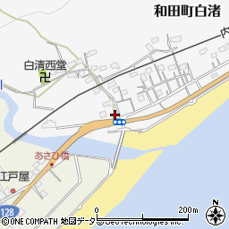 千葉県南房総市和田町白渚630-2周辺の地図