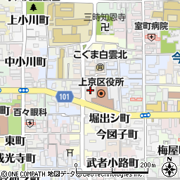 京都府京都市上京区元新在家町173-3周辺の地図