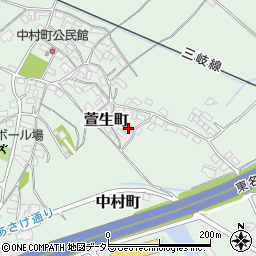 三重県四日市市中村町1708-3周辺の地図