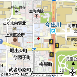 京都府京都市上京区築山南半町233周辺の地図