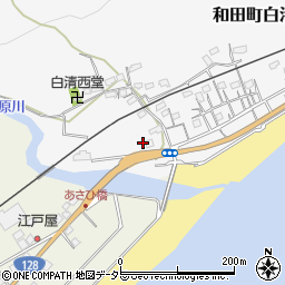 千葉県南房総市和田町白渚631-5周辺の地図