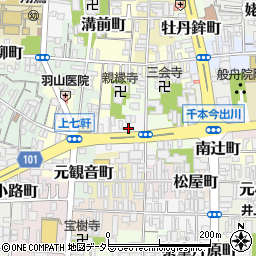 京都府京都市上京区西上善寺町194周辺の地図