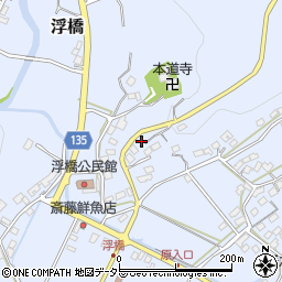 静岡県伊豆の国市浮橋458周辺の地図