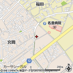 愛知県豊田市若林東町（宮間）周辺の地図