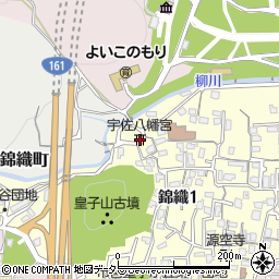 宇佐八幡宮周辺の地図