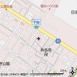 滋賀県栗東市下鈎603周辺の地図