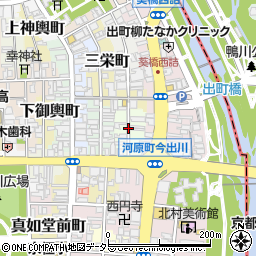 京都府京都市上京区三芳町周辺の地図