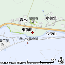 愛知県豊田市花沢町（東前田）周辺の地図