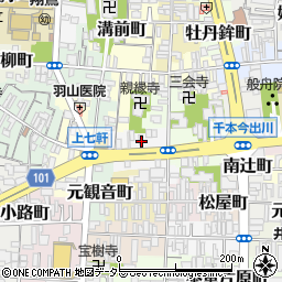 京都府京都市上京区西上善寺町193周辺の地図