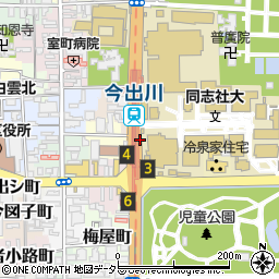 京都府京都市上京区岡松町周辺の地図