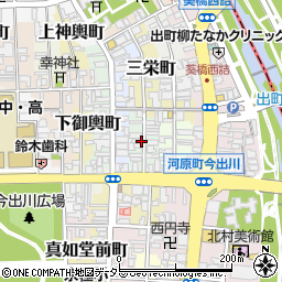 京都府京都市上京区一真町周辺の地図